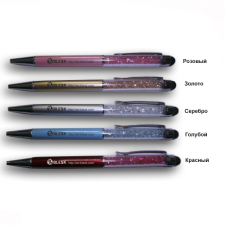 Ручка со стразами и стилусом