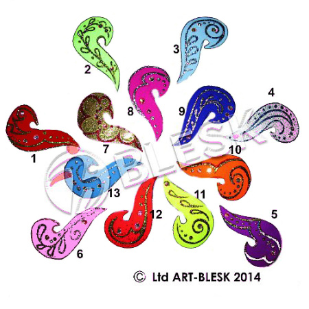 Заколка BLESK тканевая - завиток Заколка BLESK тканевая - завиток